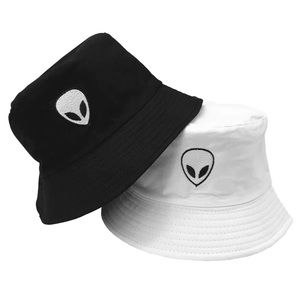 Embroidered Alien Foldable/ Reversible Bucket Hat
